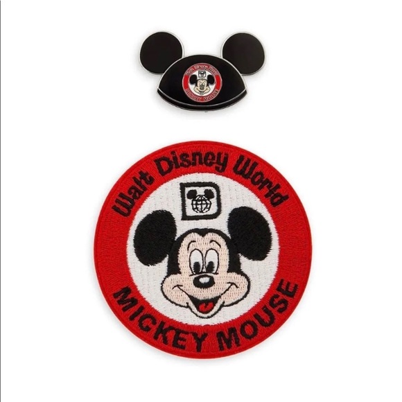 Walt Disney World Retro 50th Pin and Mickey Patch Set - Picture 2 of 6